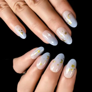 Starry - Medium Almond - Press on Nails