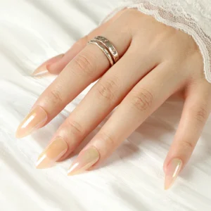 Yellow Glow - Long Almond - Press on Nails